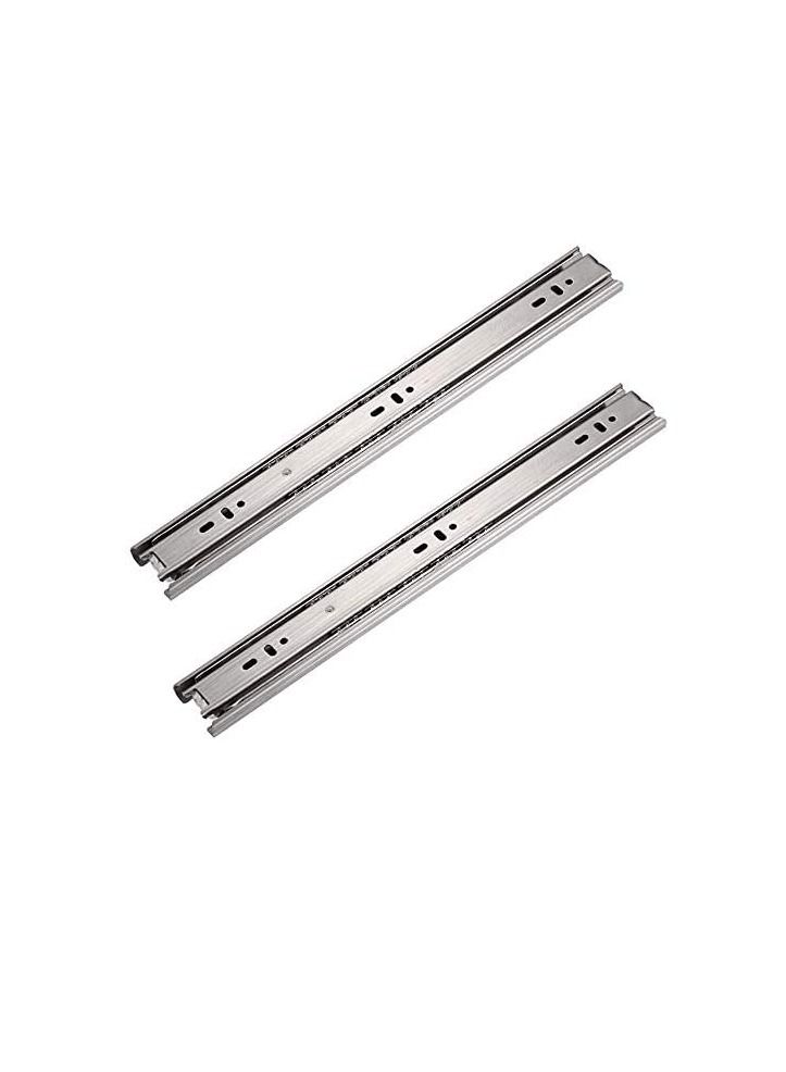 Push To Open Cabinet Drawer Slide Rail Ball Bearing System Side Mount Full Extension 16 inch 40cm  - Image 3