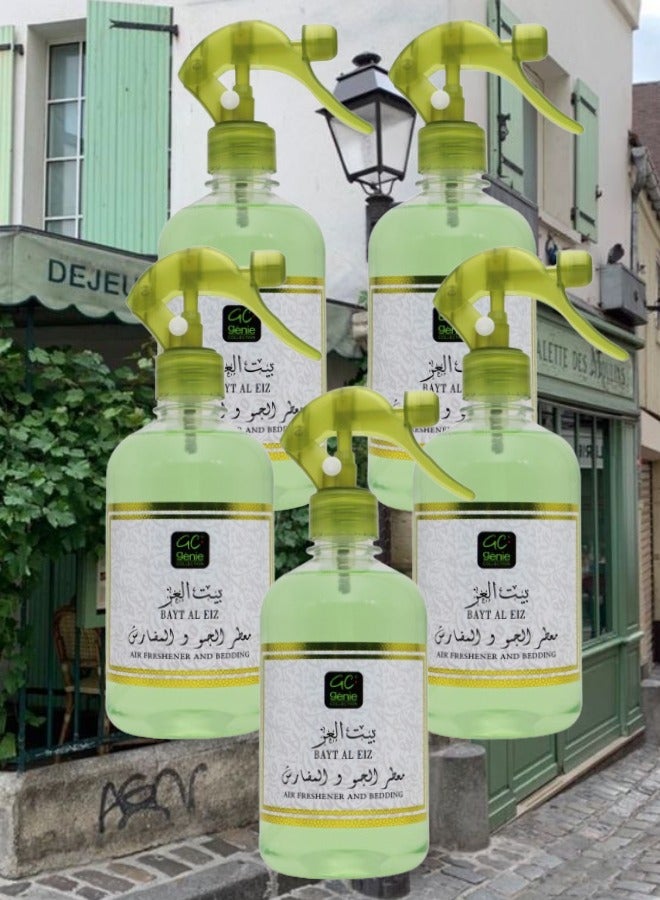 Genie Collection 5 Pieces Bayt Al Eiz Air Freshener 500ML - Image 1
