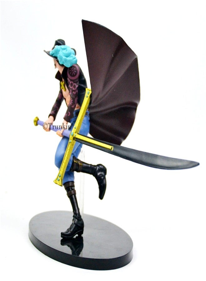 Trunkin One Piece Dracule Mihawk Action Figure | Weeb Manga Collectible Action Figure | Polyvinyl Chloride Anime Figurine,Multicolor,8 X 3 cm - Image 4