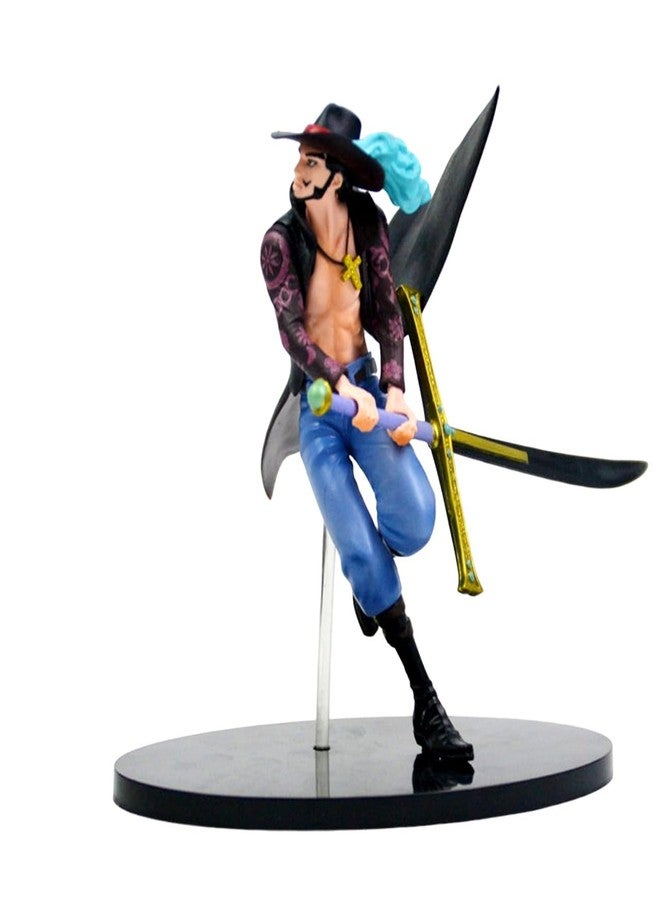 Trunkin One Piece Dracule Mihawk Action Figure | Weeb Manga Collectible Action Figure | Polyvinyl Chloride Anime Figurine,Multicolor,8 X 3 cm - Image 1