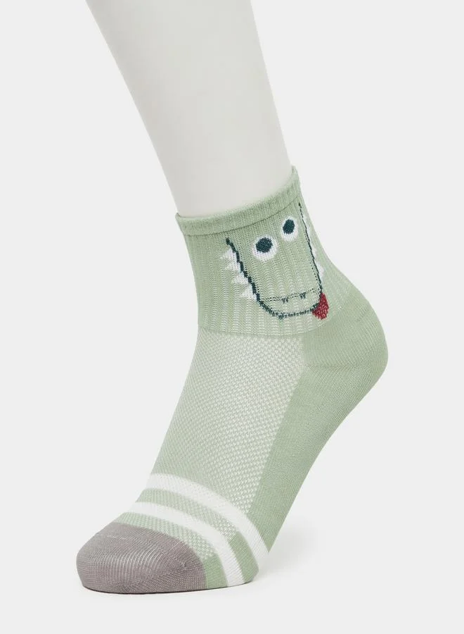 Styli Pack of 5 - Boys Dino Graphic Socks
