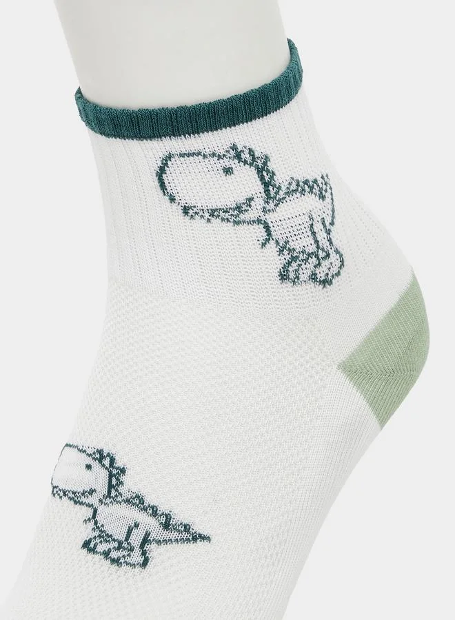 Styli Pack of 5 - Boys Dino Graphic Socks