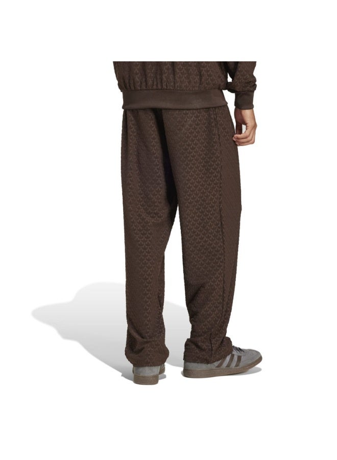 adidas بنطلون كيو 12 مونوجرام TR بني رجالي أصلي - Image 3
