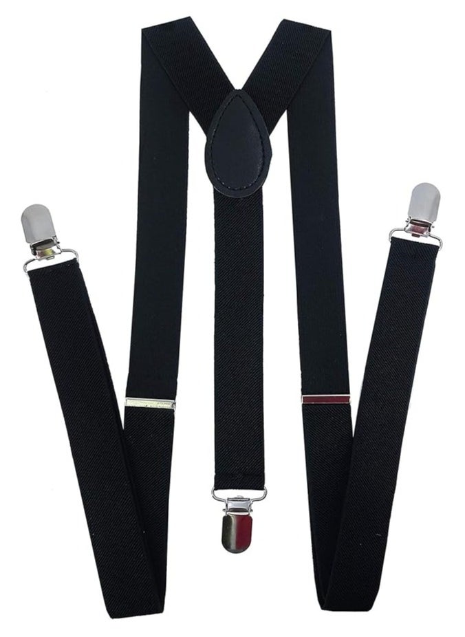 Generic Suspenders for Men Adjustable Unisex Y Back Men's Women's Costume Tuxedo Dress Suspenders Strong Clips 