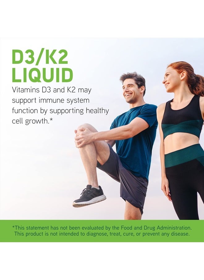 DaVinci Laboratories of Vermont DAVINCI Labs D3/K2 Liquid - Liquid Vitamin D & Vitamin K Supplement for Bone Health, Heart Support & Calcium Absorption* - 30mL (30 Servings)  - Image 3
