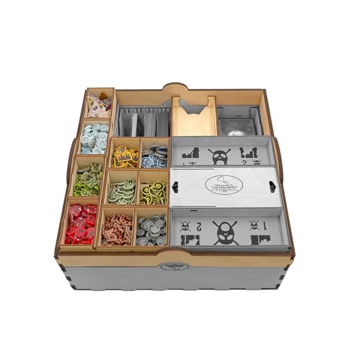 The Broken Token Spirit Island Nature Incarnate Compatible Game Crate Expansion Wooden Storage Box with Multiple Trays - Image 5