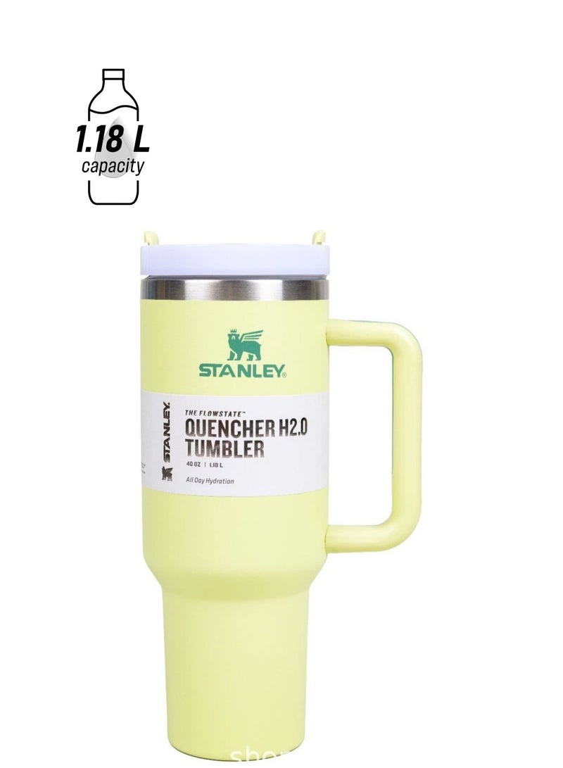 Stanley Stainless Steel Vacuum Insulated Tumbler with Lid and Straw for Water, Iced Tea or Coffee, Smoothie More 40oz - Image 1