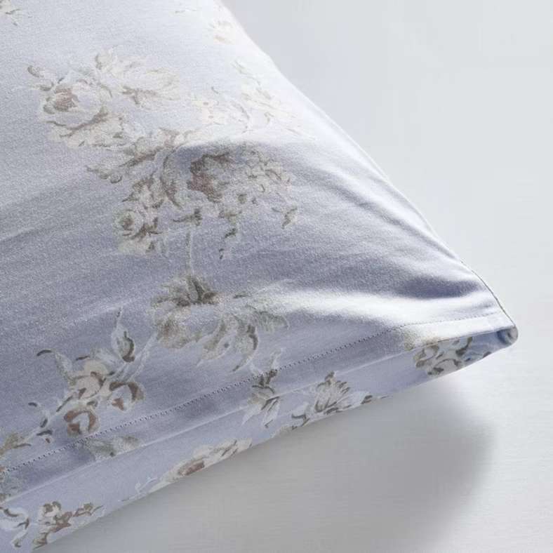 Pan Home Eternity Floral Premium Turkish Cotton Jersey 2-piece Full Duvet Cover Set 160x200cm - Grey Dawn - 121AAI9900268 - Image 4