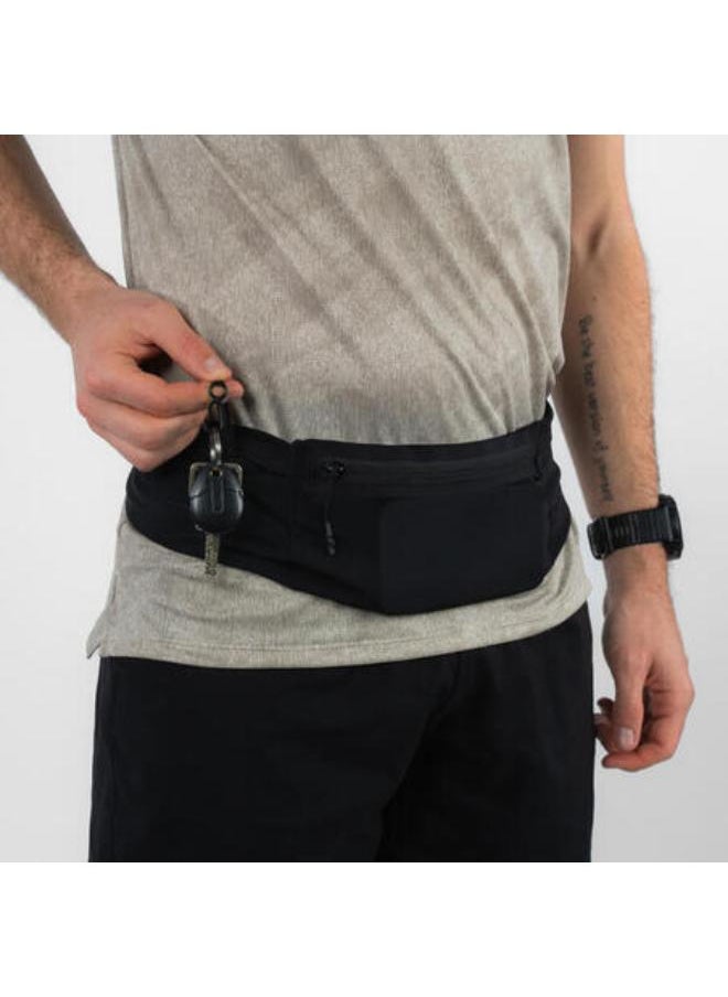 KALENJI KIPRUN Comfort 2 Unisex Smartphone Running Waistband - Black, 5 pockets  - Image 4