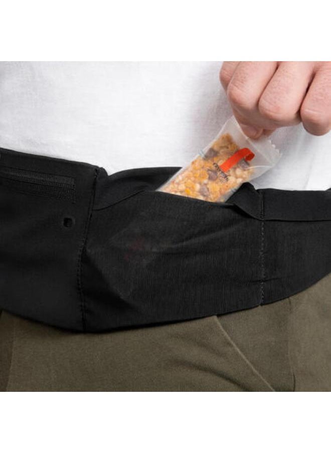 KALENJI KIPRUN Comfort 2 Unisex Smartphone Running Waistband - Black, 5 pockets  - Image 3
