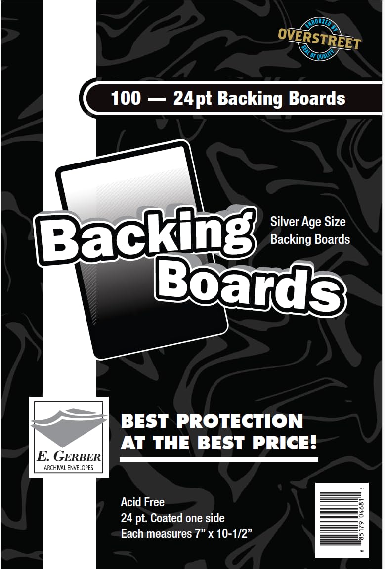 E. Gerber Silver Age Comics Backing Boards Acid Free 24 PT. - 100 CT - Image 1