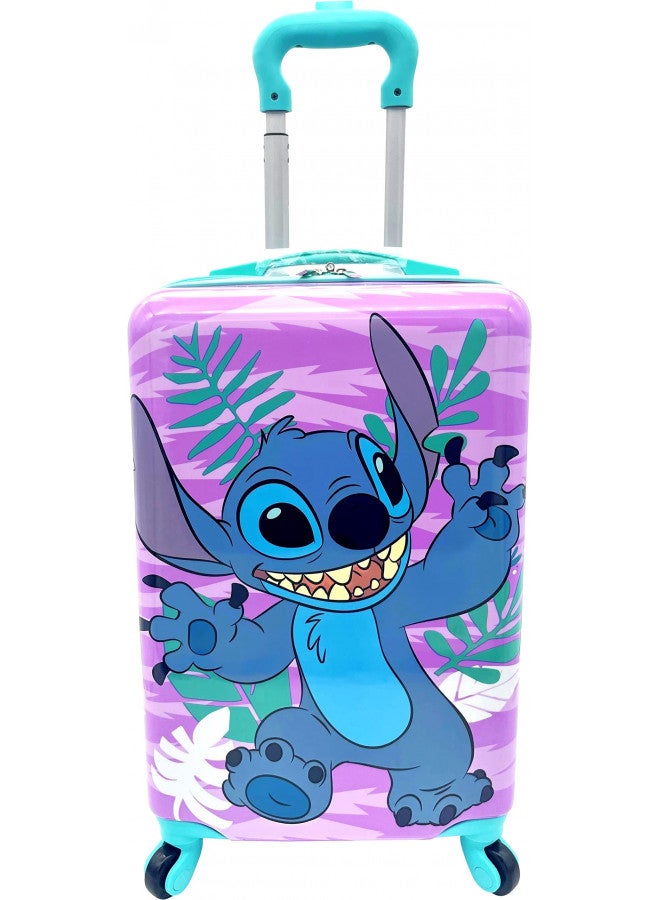 Fast Forward Fast Forward Kids Licensed Hard-Side 20 Spinner Luggage Lightweight Carry-On Suitcase (Stitch)  - Image 1