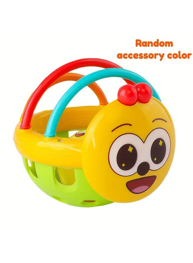 Pink Baby Rattle Handheld Vibration Sensory Toy Grip Strength Trainer Visual Stimulation Gift - Image 5