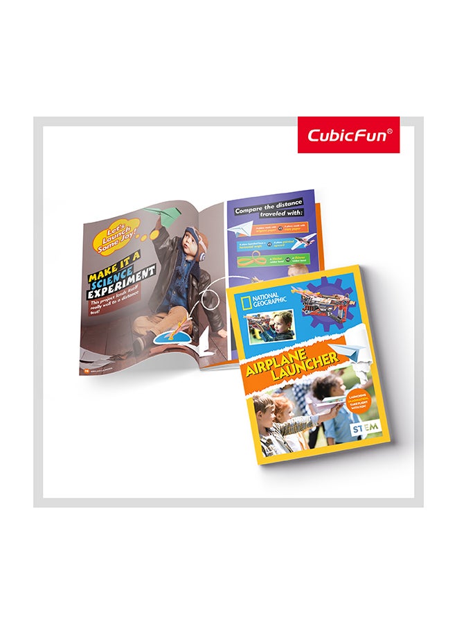 CubicFun National Geographic 3D Puzzle Airplane Launcher 61-Pieces by Cubic Fun, STEM Learning, Build Things with Read-Along Adventure, Educational Puzzle, Learn & Fun Toys, For Kids 8 Years+ - Image 5