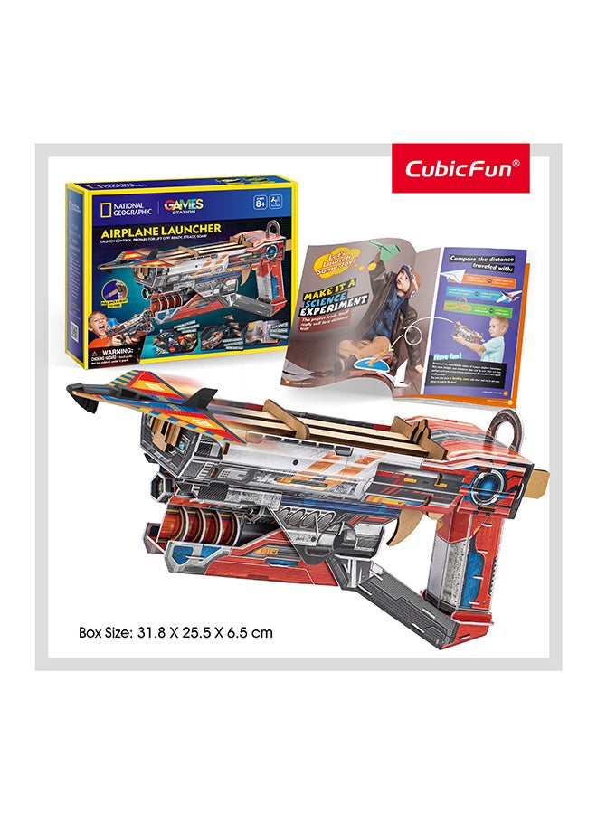 CubicFun National Geographic 3D Puzzle Airplane Launcher 61-Pieces by Cubic Fun, STEM Learning, Build Things with Read-Along Adventure, Educational Puzzle, Learn & Fun Toys, For Kids 8 Years+ - Image 2