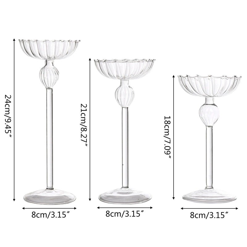 Premium Glass Candle Holder - Image 1