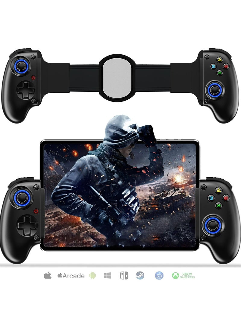 CMGTYYD - Mobile Cloud Gaming Controller for iPhone 16/15/14, iPad, Android, PC, Switch, PS3/PS4, Gamepad Joystick with Turbo, Hall Effect Trigger, 6-Axis Gyro Sensor, Streaming for PS4/Xbox/PC - Black - Image 1