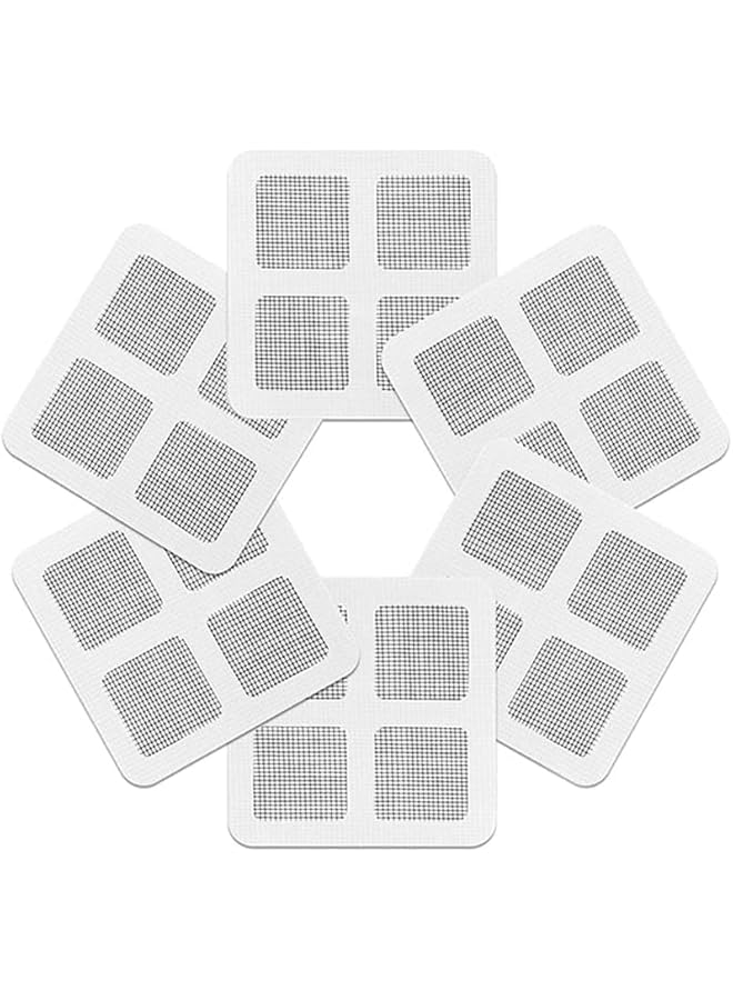 The Bros Window Screen Repair Kit, Sticky Fine Screen Mesh Patch Repair Kit, Fiberglass Material Strong Adhesive Mesh Repair, Anti-Mosquito Tape Patchesfor DIY Repair Screen Sticker Set, 4" x 4", Gray, 12 Pcs - Image 1