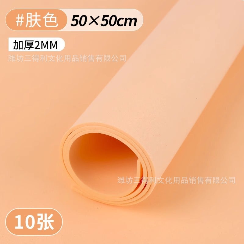 Color Sponge Paper Large Thick Eva Foam Paper Handmade Diy Material Kindergarten Wall Stickers Decorative Roses - Image 1