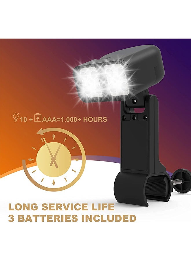 Peachjoy Grill Light for BBQ, Gifts for Men Father, 180° Durable Flexible Barbecue Light for Night Outdoor, 10 Super Bright LED Lamps Grill Lighting Accessories for Grill Handle, Not Included Battery - Image 4