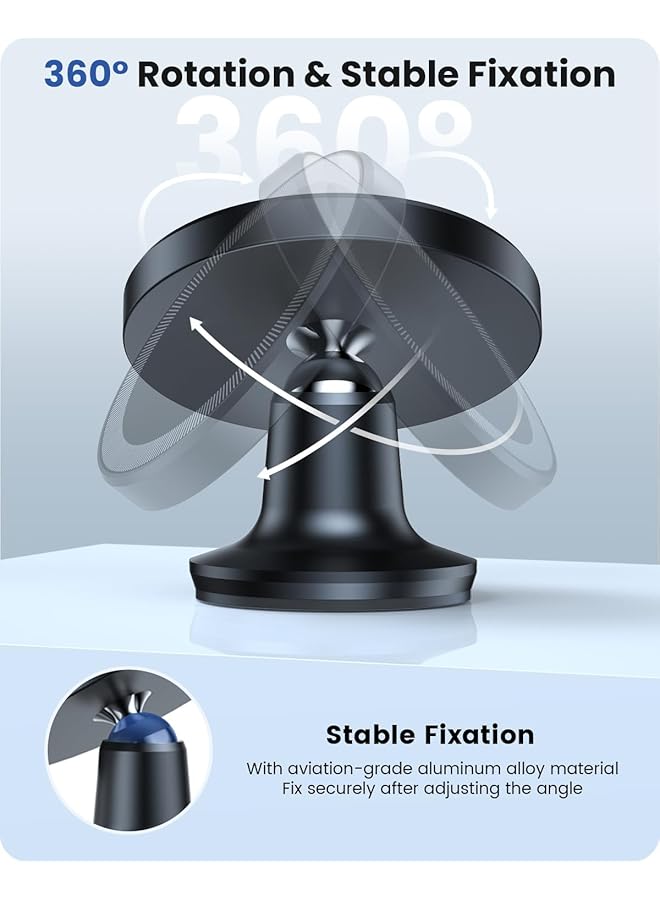 إكسفور حامل هاتف مغناطيسي للسيارة، متوافق مع حامل ماج سيف للسيارة، مناسب لهاتف آيفون 15 14 13 12 برو ماكس ميني وجميع الهواتف المحمولة - Image 5