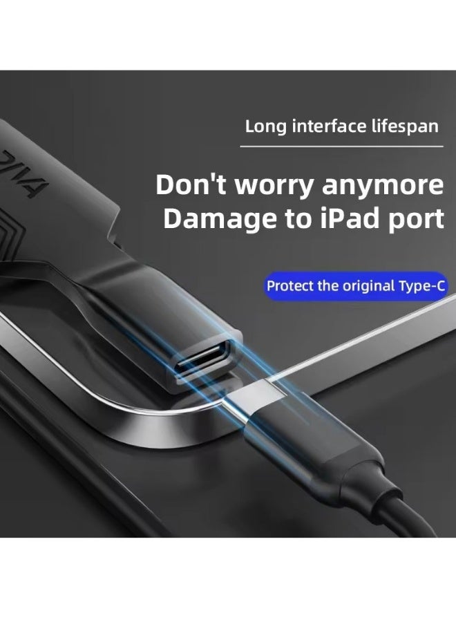 PIVA PW-01 60W 10Gbps Type-C Fast Charging Adapter, Tail Jack Protector for Tablet PC - Image 5