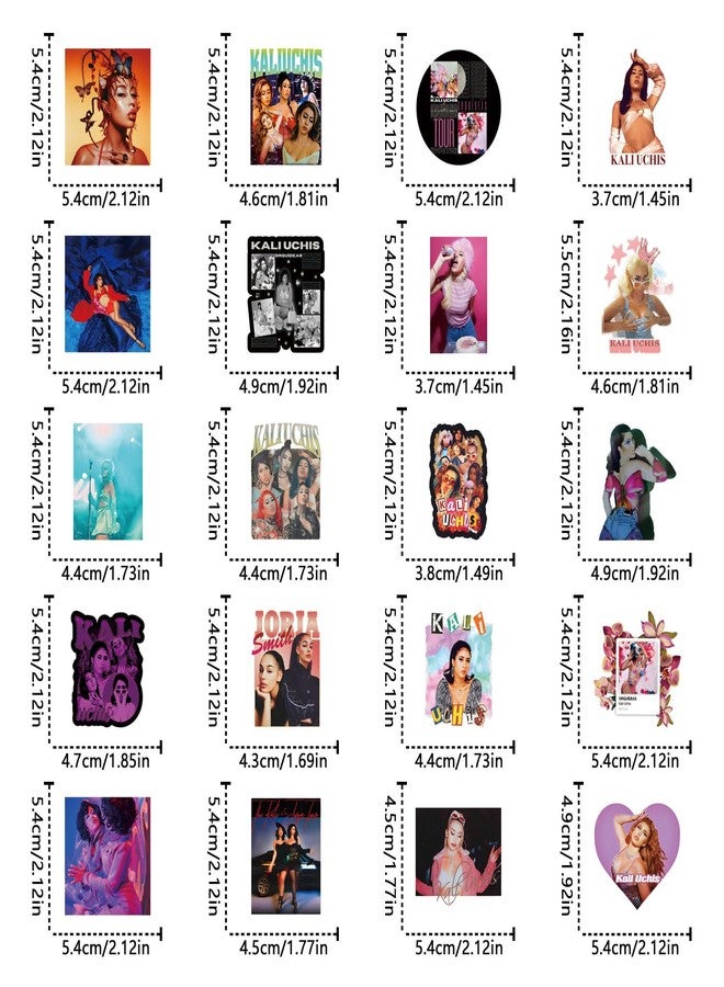 YEESACG 61pcs Romantic Aesthetics Retro Music Funny Stickers Pop Kawaii Pack | Vsco Funny Cool Deacls Graffiti Stickers Vinyl for Water Bottle Skateboard Luggage Laptop - Image 2