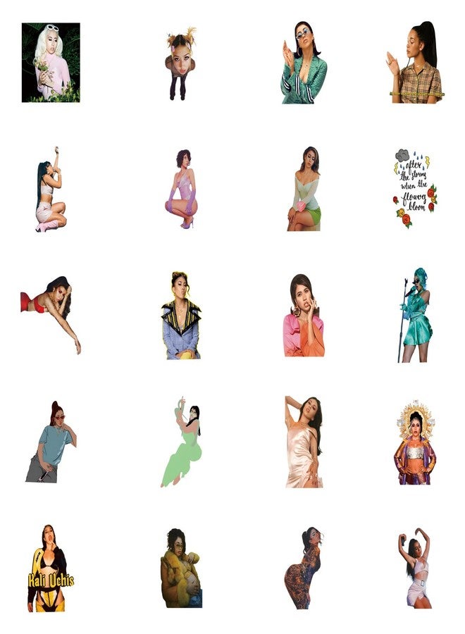 YEESACG 61pcs Romantic Aesthetics Retro Music Funny Stickers Pop Kawaii Pack | Vsco Funny Cool Deacls Graffiti Stickers Vinyl for Water Bottle Skateboard Luggage Laptop - Image 3