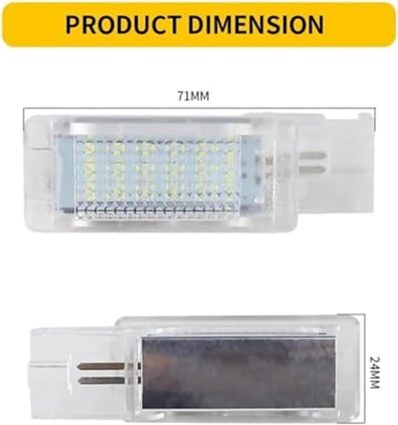 Wivplex 2Pcs Car Number Plate Light for Skoda - Image 2