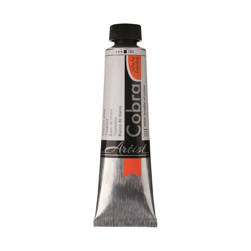 Cobra Artist Water Mixable Oil Colour Titanium White 40ml Tube