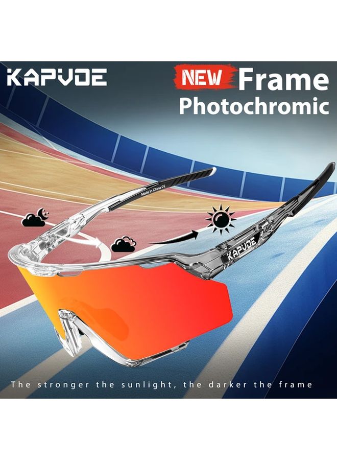 KAPVOE Photochromic Glasses Auto Tinting Interchangeable Modes Lightweight Sports Goggles Color 61 - Image 5