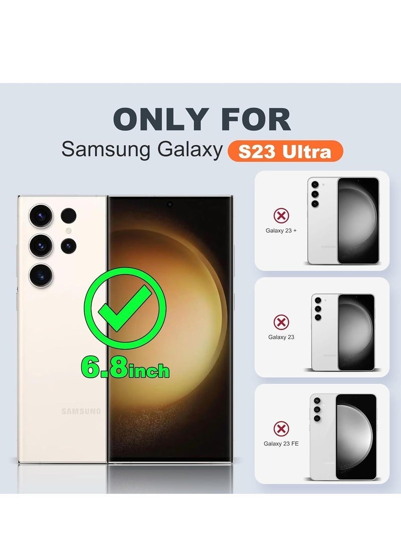 MUNTAQI Samsung Galaxy S23 Ultra Case Cover Compatible with MagSafe | Slim Thin Magnetic Protective Cover for Galaxy S23 Ultra 6.8-Inch | Shockproof, Wireless Charging Support, Anti-Yellow Clear Case | Magnetic Back Case for Daily Protection - Image 2