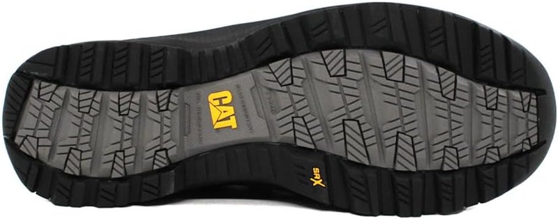CATERPILLAR أحذية أمان جلدية سوداء للرجال بتصميم سهل الارتداء - Image 4