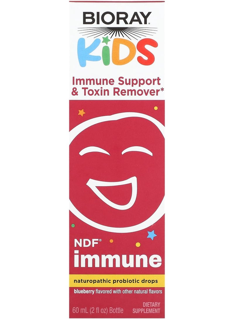 Kids, Immune Support & Toxin Remover, Blueberry, 2 fl oz (60 ml)