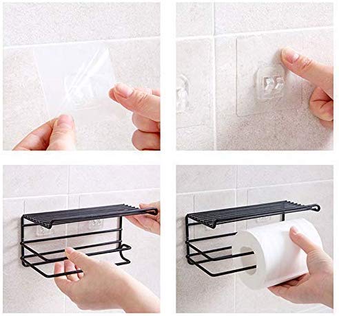 ADTALA Steel, Metal Updated Design Self Adhesive Hanging Shower Caddy Rack for Bathroom (Multicolour, No-60) - Image 5