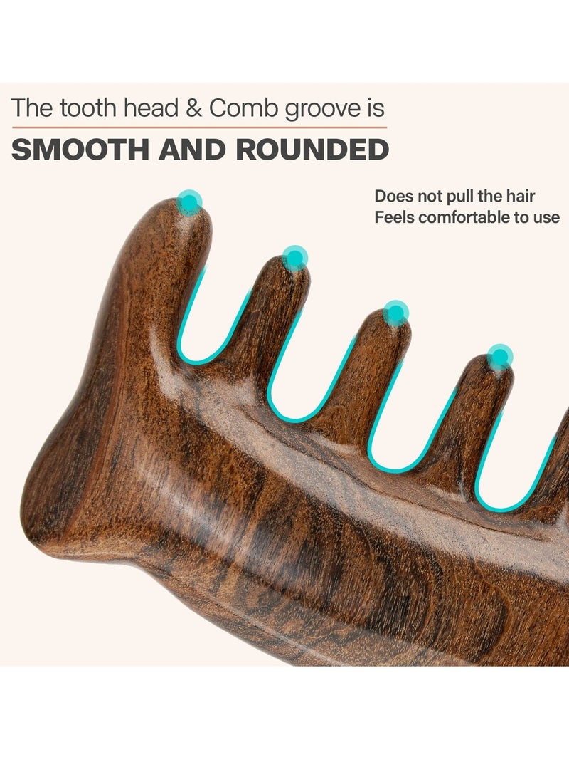Y&D Manual Scalp Massager, 100% Natural Logs Care for Hair Growth, Facial and Full Body Acupressure, Comfortable All Types (Chen Guibao) - Image 3