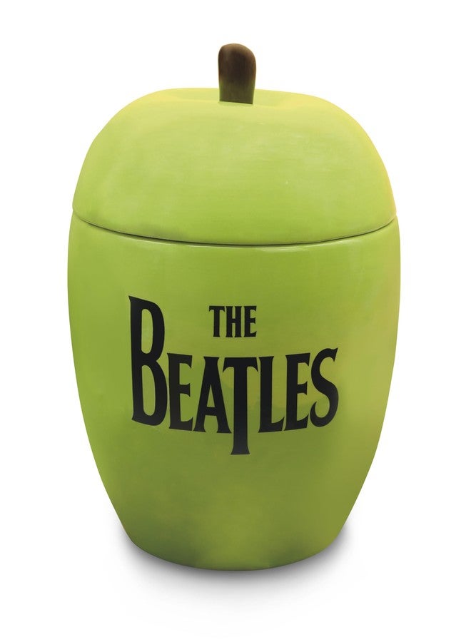 GB eye The Beatles Green Apple Ceramic Cookie Jar with Removable Lid Rock Music Decorative Homeware Fan Merch Gift - Image 1