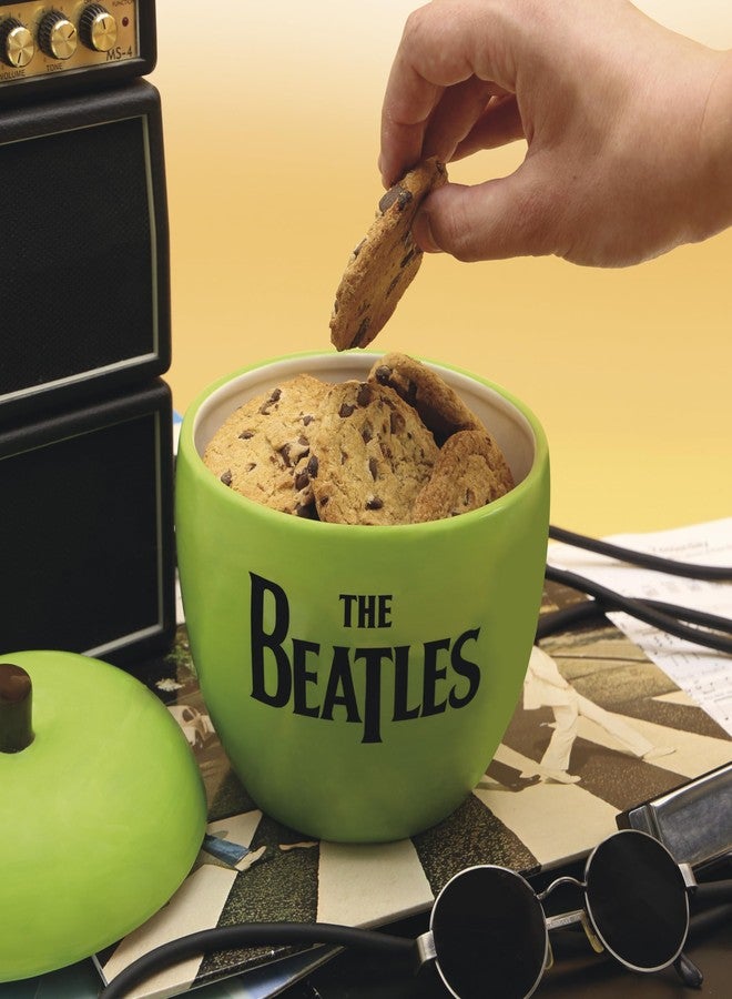 GB eye The Beatles Green Apple Ceramic Cookie Jar with Removable Lid Rock Music Decorative Homeware Fan Merch Gift - Image 3