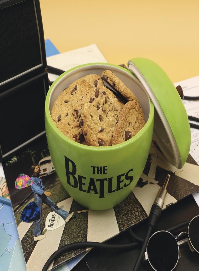 GB eye The Beatles Green Apple Ceramic Cookie Jar with Removable Lid Rock Music Decorative Homeware Fan Merch Gift - Image 2