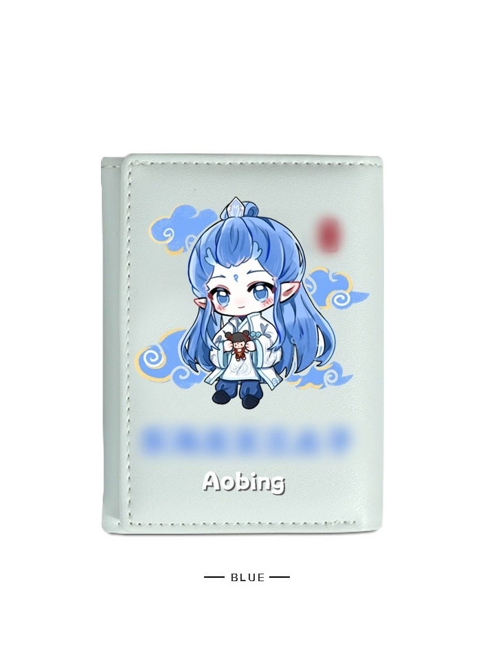 KUYING Nezha Short Wallet PU Student Wallet 