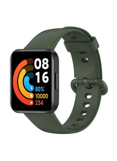 Generic Straps Compatible with Redmi Watch 2 Lite Watch Xiaomi Mi Watch 2 Lite Soft Silicone Band for Men, Women,Green  - Image 1