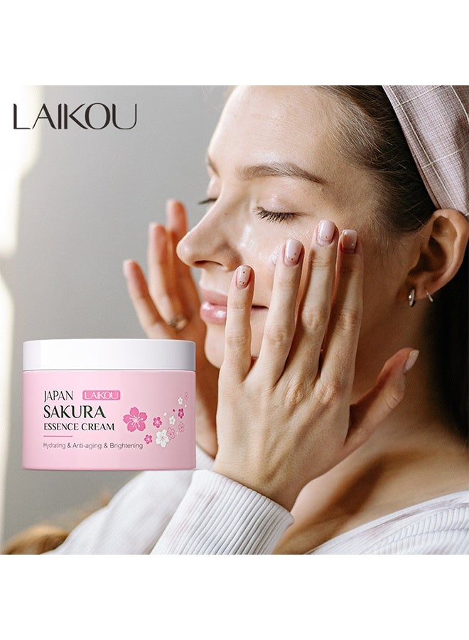 لايكو كريم ساكورا إيسنس ، سيروم فيتامين سي لتحسين البشرة تقليل التجاعيد والترطيب مرطب تعزيز البشرة والجسم والوجه للبشرة الجافة (25 جم) - Image 3