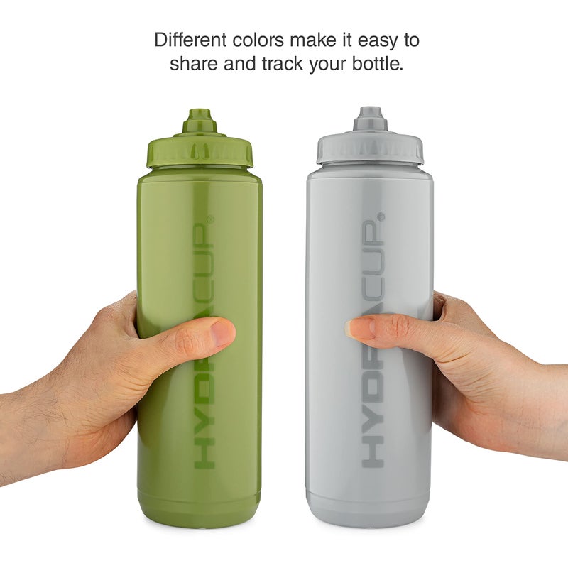 Hydra Cup Sport [4 Pack] 32 oz Squeeze Water Bottles, Fast Flow Sports Water Bottle with Ball Blender Whisk, Bike & Cycling Water Bottle, Travel To Go, BPA Free (Dark Colors) - Image 4