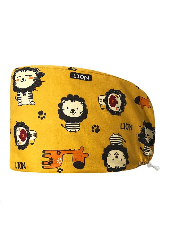 NIBEMINENT Scrub Caps Dust Proof Cap Nursing Work Hats  Cotton Women Men Veterinary Dental Clinic Chef Cooking Hats