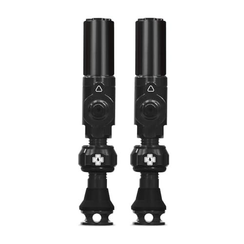 Muc Off Muc-Off Big Bore Hybrid Tubeless Valves, Black 35mm - Precision Engineered Dust Caps for Bikes with Revolutionary Airflow Technology - Schrader Valve Caps for Tubeless MTB/Road/Gravel Bikes - Image 1