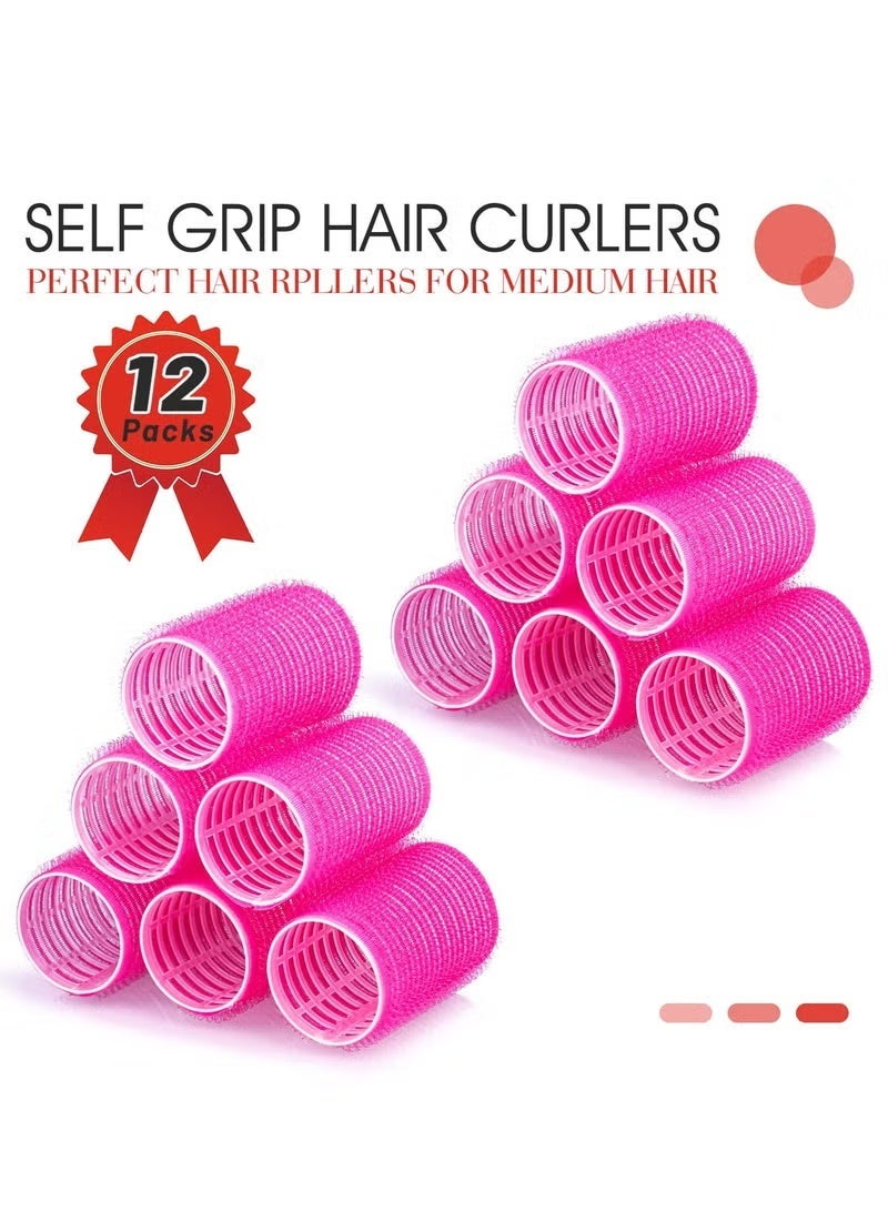 24-piece curling iron set with metal clips, suitable for long, medium, short, thick, and thin hair, can create bangs curls (pink) - Image 2