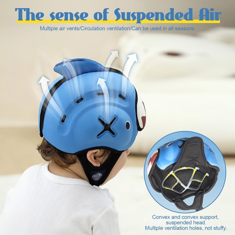 Lurui Baby Head Protector Helmet Breathable Baby Head Protector for Crawling and Walking Infant Soft Helmet AntiCollision UltraLightweight Expandable and Adjustable Age 1024 Months - Image 3