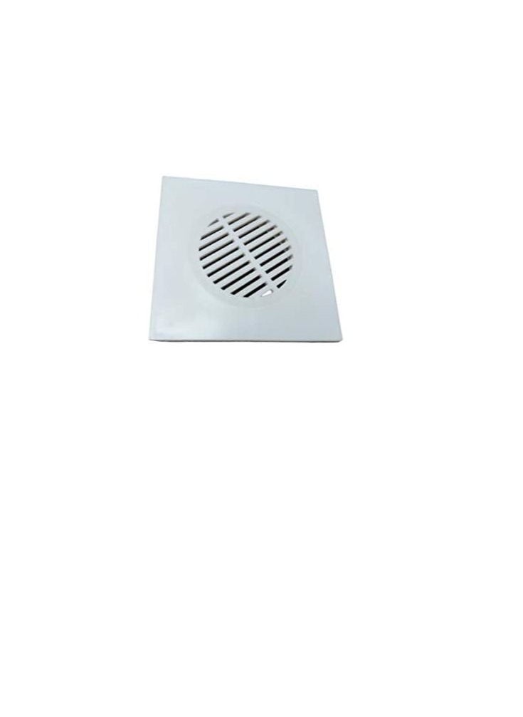 PVC 15x15 cm PVC White Bathroom Shower Floor Drain Trap Strainer  - Image 1
