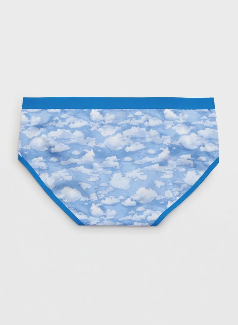 Aerie Patterned Elasticated Brief