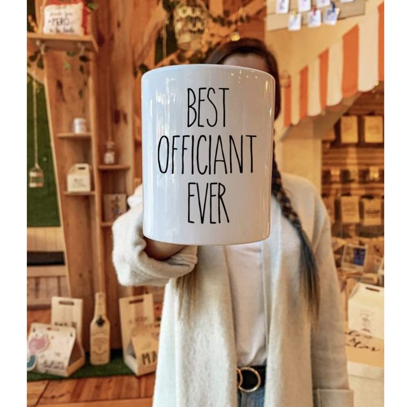 Dnuiyses Wedding Officiant Mug, Funny Wedding Registry Mugs, Best Officiants Ever Gift from Couple, Bride Groom Thank You Mug Gifts for Wedding Day, Bridesmaid Gifts, Just Married Gift for Newlywed - Image 3